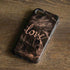 Love Rose Gold Black iPhone 8 Pro Case