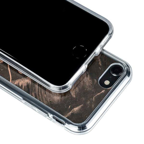 Love Rose Gold Black iPhone SE (2nd & 3rd Gen) Clear Case