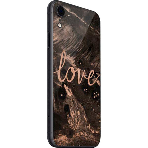 Love Rose Gold Black iPhone SE (2nd & 3rd Gen) Skin