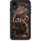 Love Rose Gold Black iPhone XR Waterproof Case