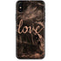 Love Rose Gold Black iPhone XS Skin