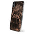 Love Rose Gold Black iPhone XS Skin