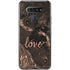 Love Rose Gold Black LG K51/Q51 Clear Case