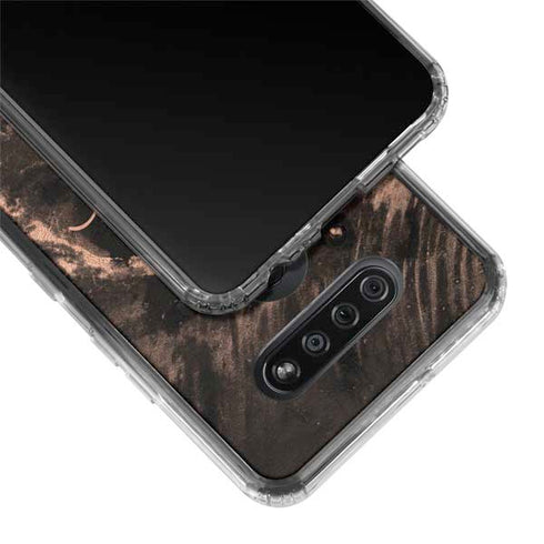 Love Rose Gold Black LG K51/Q51 Clear Case