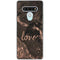 Love Rose Gold Black LG Stylo 6 Clear Case