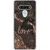 Love Rose Gold Black LG Stylo 6 Clear Case