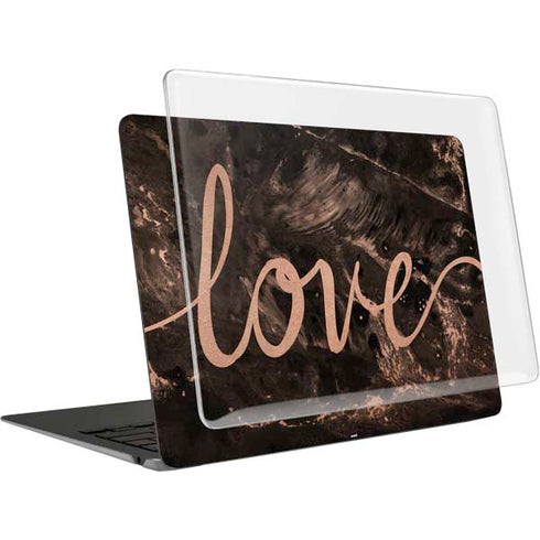 Love Rose Gold Black MacBook Air 13in (2020) Case plus Skin