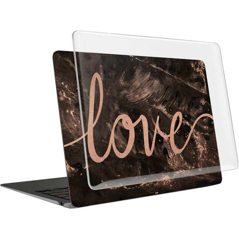 Love Rose Gold Black MacBook Air 15in (2023-2025) Case plus Skin