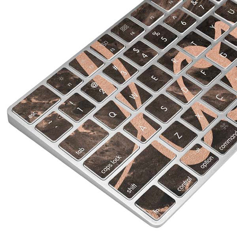 Love Rose Gold Black Magic Keyboard Skin