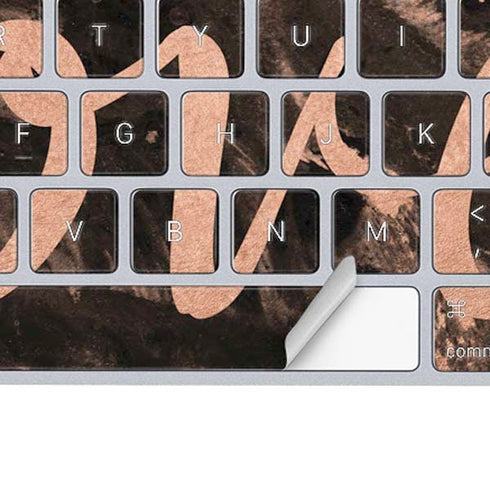 Love Rose Gold Black Magic Keyboard Skin