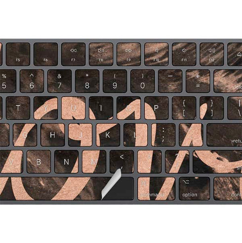 Love Rose Gold Black Magic Keyboard with Numeric Keypad Skin