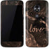 Love Rose Gold Black Moto E5 Play Skin