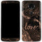 Love Rose Gold Black Moto E5 Plus Skin