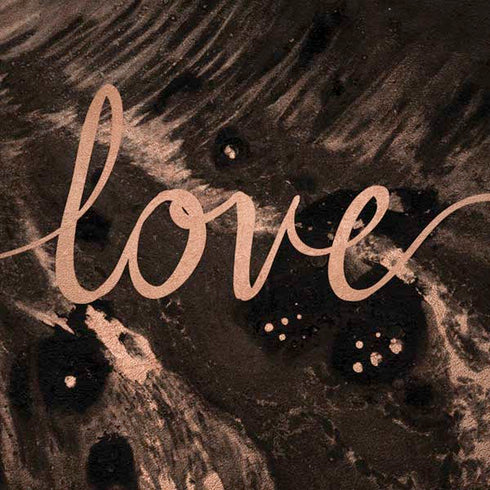 Love Rose Gold Black Moto G6 Skin