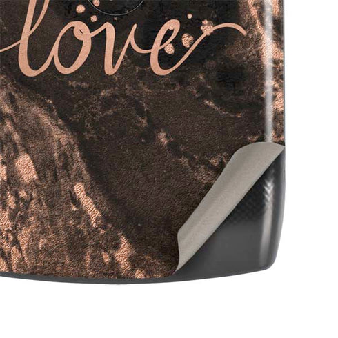 Love Rose Gold Black Motorola RAZR Skin