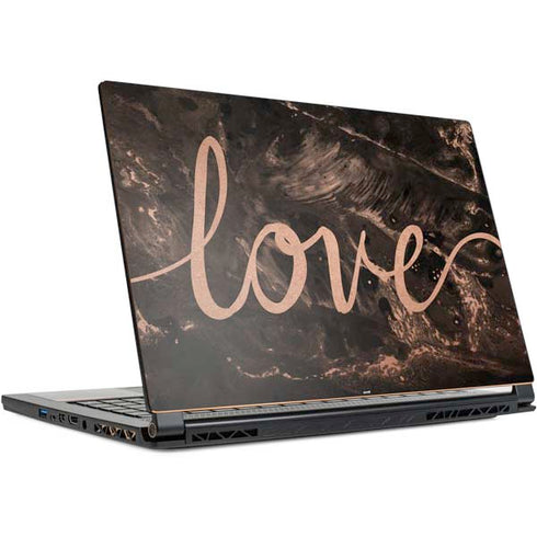 Love Rose Gold Black MSI GS65 Stealth Laptop Skin