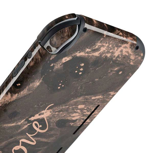 Love Rose Gold Black Nintendo Switch Lite Skin