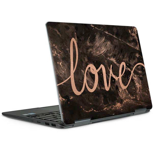 Love Rose Gold Black Notebook 9 Pro 13in (2017) Skin