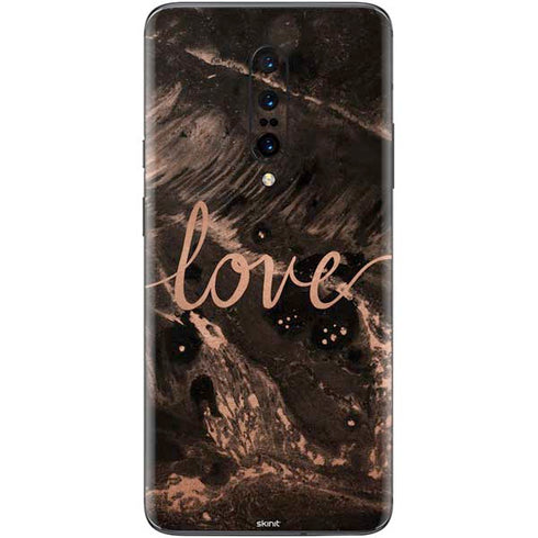 Love Rose Gold Black OnePlus 7 Pro Skin