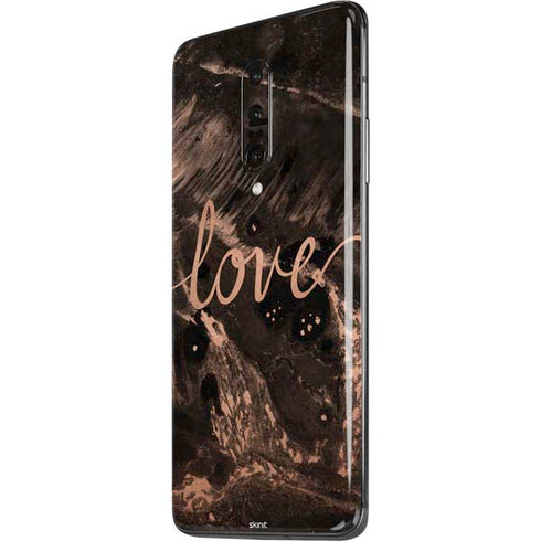 Love Rose Gold Black OnePlus 7 Pro Skin