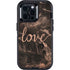 Love Rose Gold Black Otterbox Defender iPhone Skin