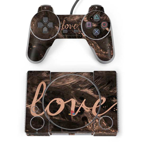 Love Rose Gold Black PlayStation Classic Bundle Skin