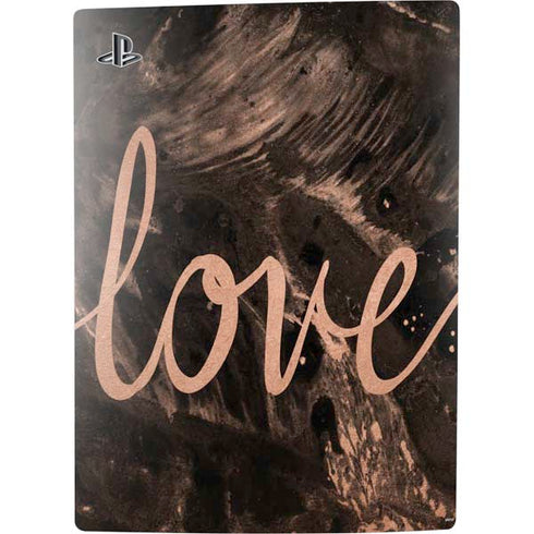 Love Rose Gold Black PS5 Bundle Skin