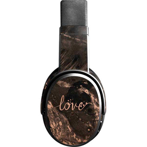 Love Rose Gold Black Skullcandy Crusher Wireless Skin
