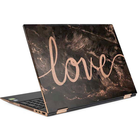 Love Rose Gold Black HP Spectre Skin