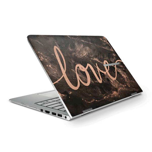 Love Rose Gold Black HP Spectre Skin