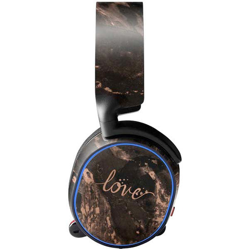 Love Rose Gold Black SteelSeries Arctis 5 Skin