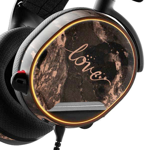 Love Rose Gold Black SteelSeries Arctis 5 Skin