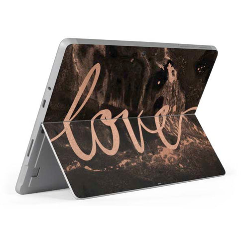 Love Rose Gold Black Surface Go Skin