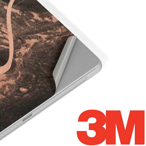 Love Rose Gold Black Surface Go Skin