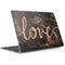 Love Rose Gold Black Surface Laptop 2 Skin