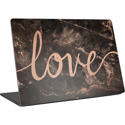 Love Rose Gold Black Surface Laptop 4 15in Skin