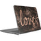 Love Rose Gold Black Surface Laptop Studio Skin