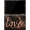 Love Rose Gold Black Surface Pro 7 Skin