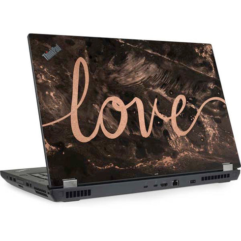 Love Rose Gold Black Lenovo ThinkPad Skin