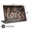 Love Rose Gold Black Universal Laptop 11in (8.8 x 6.2in) Skin