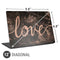 Love Rose Gold Black Universal Laptop 12in (9.8 x 6.8in) Skin