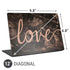Love Rose Gold Black Universal Laptop 12in (9.8 x 6.8in) Skin