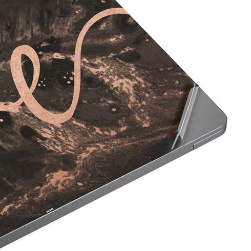 Love Rose Gold Black Universal Laptop 15in (12.2 x 8.8in) Skin