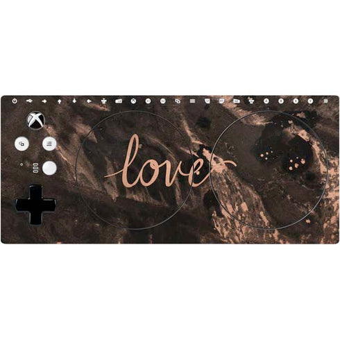 Love Rose Gold Black Xbox Adaptive Controller Skin