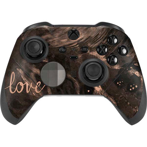 Love Rose Gold Black Xbox Elite Wireless Controller Series 2 Skin