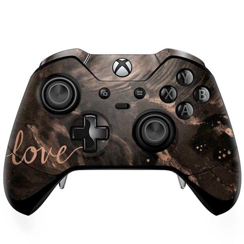 Love Rose Gold Black Xbox One Elite Controller Skin