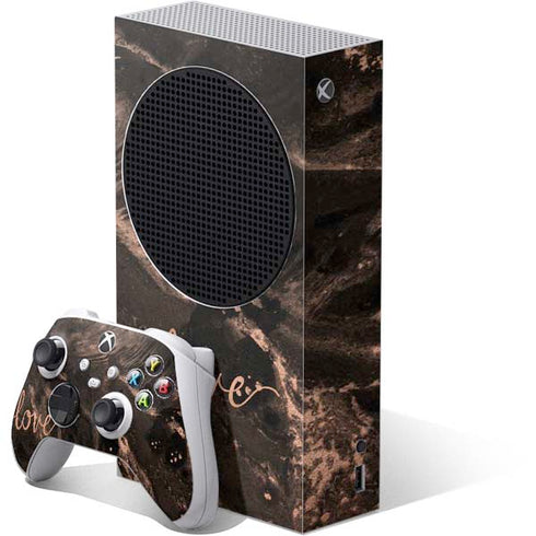 Love Rose Gold Black Xbox Series S Skins