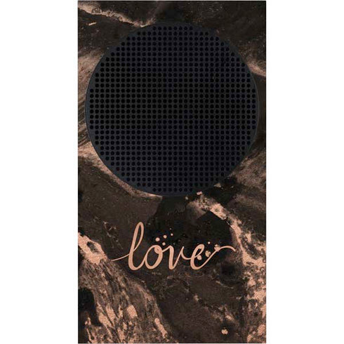 Love Rose Gold Black Xbox Series S Bundle Skin