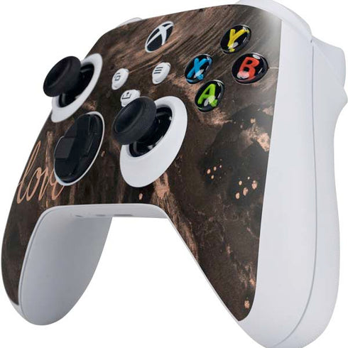 Love Rose Gold Black Xbox Series S Controller Skin