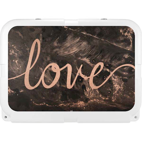 Love Rose Gold Black YETI Tundra 35 Hard Cooler Skin